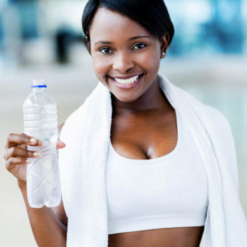 Beber mais água: Água na academia
