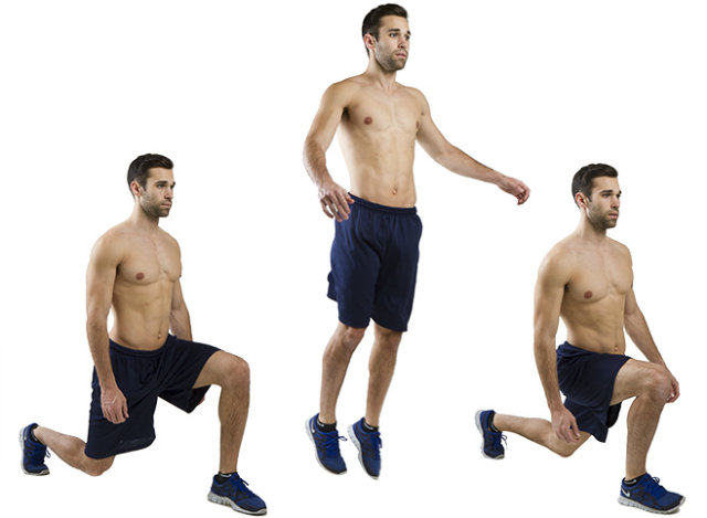 Jump Lunges (Agachamento unilateral com pulo)