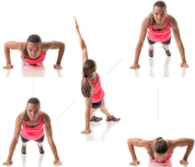 push ups (flexões) com prancha lateral